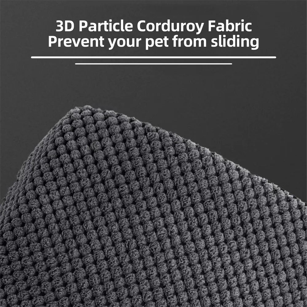 Dog Ramp Step Stairs - 5 Steps - Pet Stairs for High Beds and Sofa - Density Sponge Foam -  Removable Washable Cover