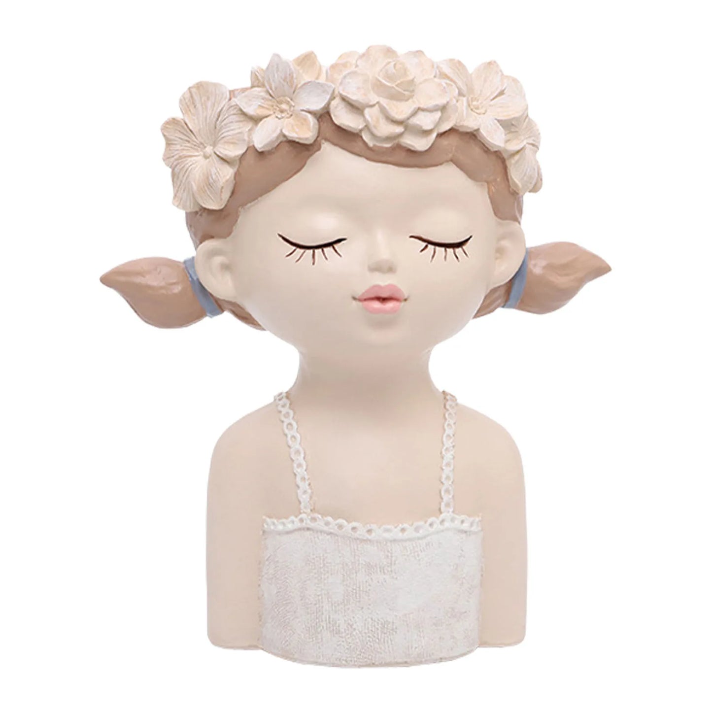 Creative Cute Girl Resin Flower Pot