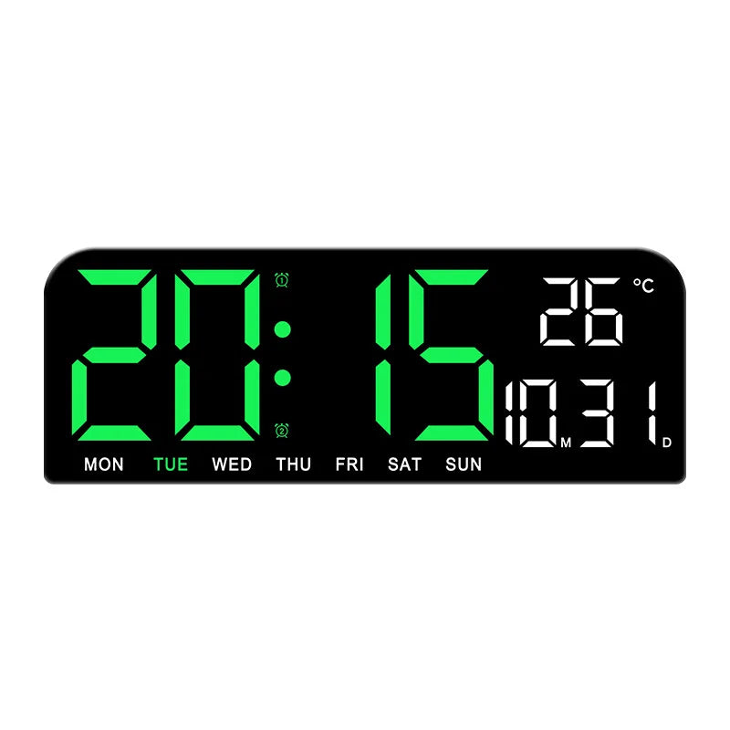 TIMESS Digital Alarm Clock with Large Display,  Temperature & Date Display, Silent USB-Powered Clock