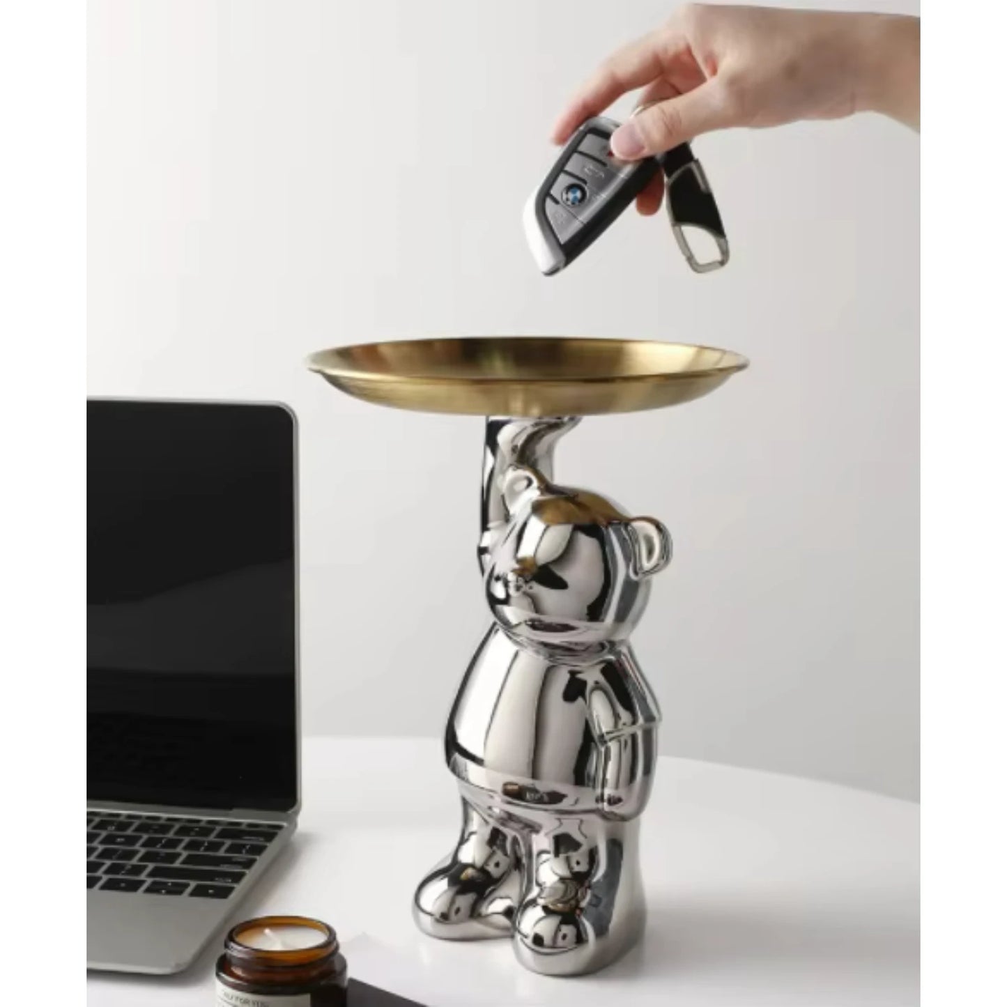 Nordic Creative Light Luxury Ceramic Animal  Storage