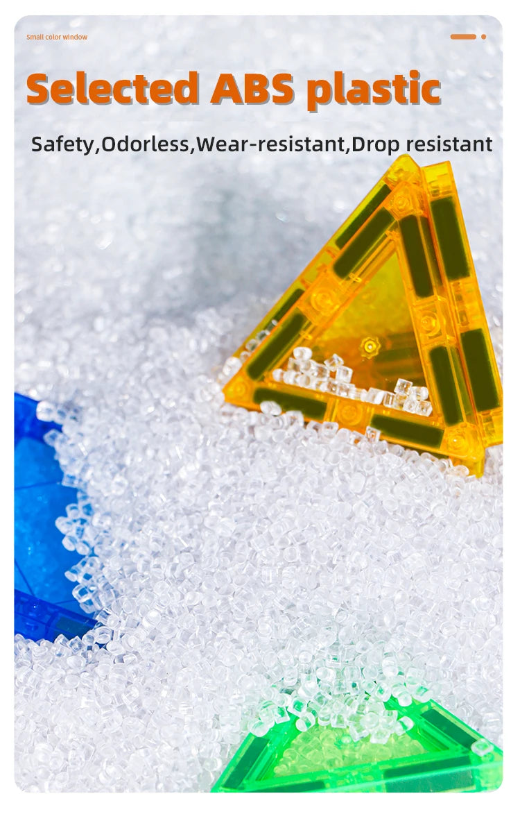 Romboss Magnetic Building Blocks Set - Magnetic Sheet Construction - Building Puzzle Tiles Boys & Girls