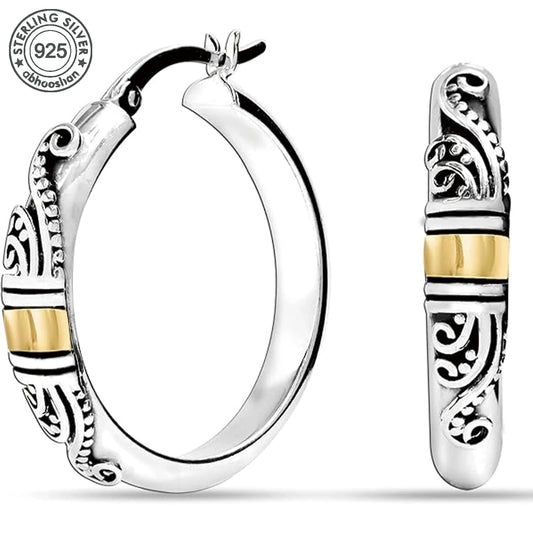 925 Silver, Bali Earrings -  Men's and Women's Earrings -  Perfect Gift for Friends, Lovers, & Mothers