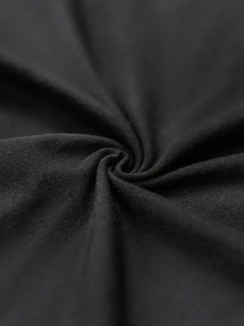 Men's Black Crew Neck T-Shirt Family Christmas 2025