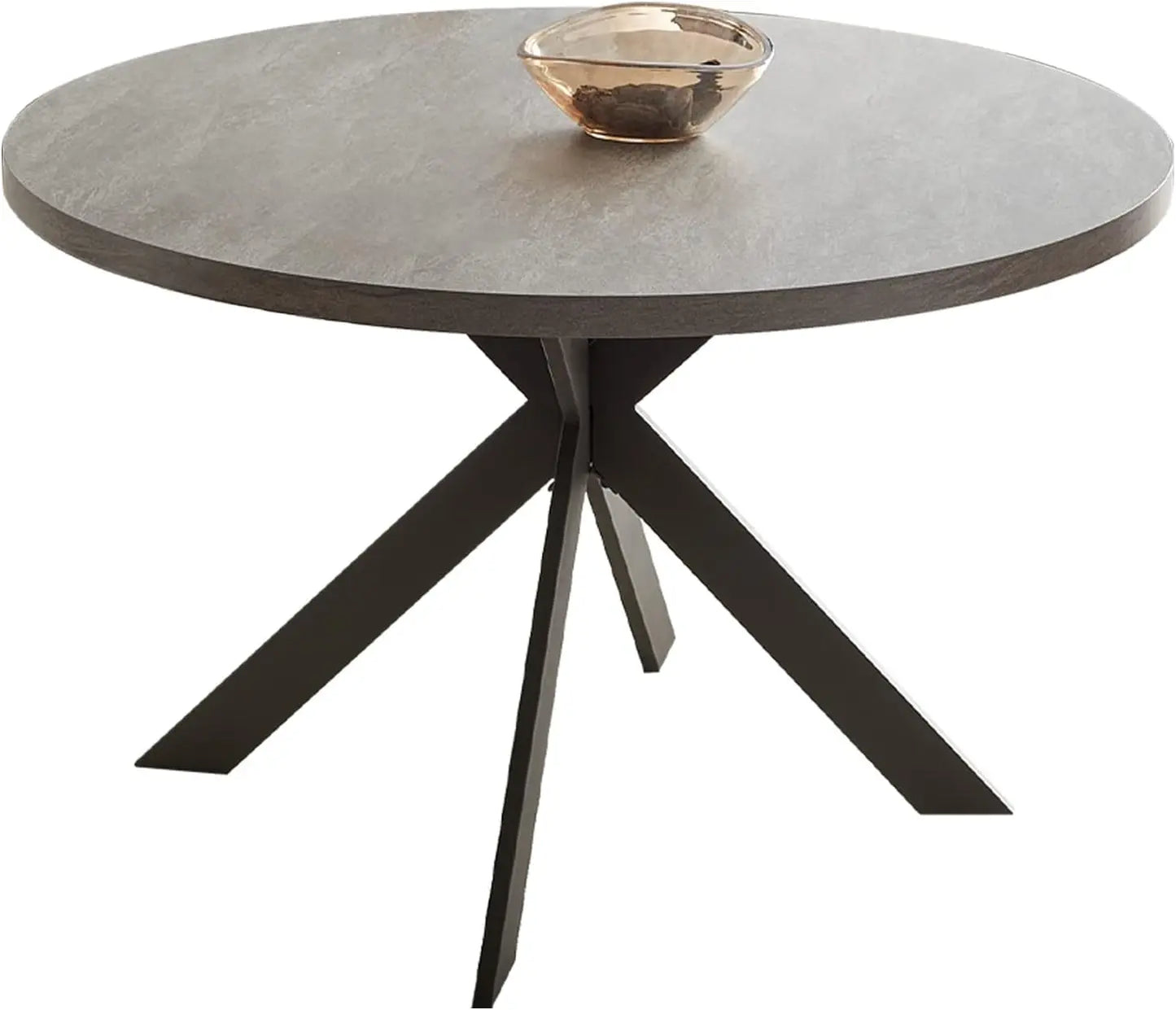 47"  Set, Modern Round Dining Table for 4-6 Person, Steel Legs