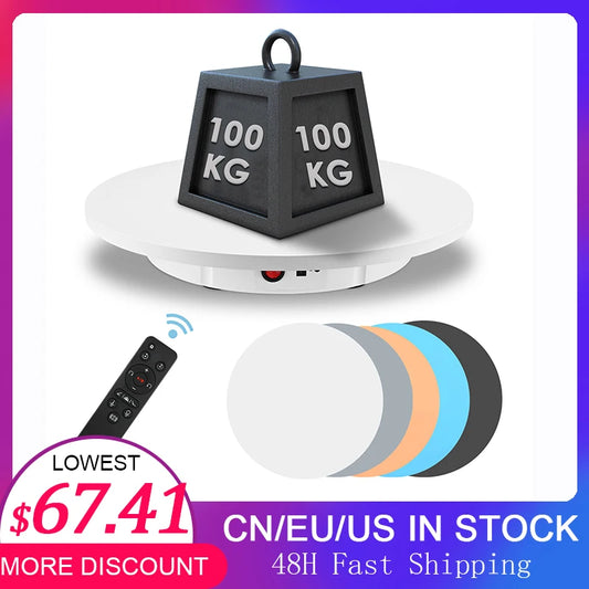 Photography Rotating Display Stand 360 Electric Rotating Product Display