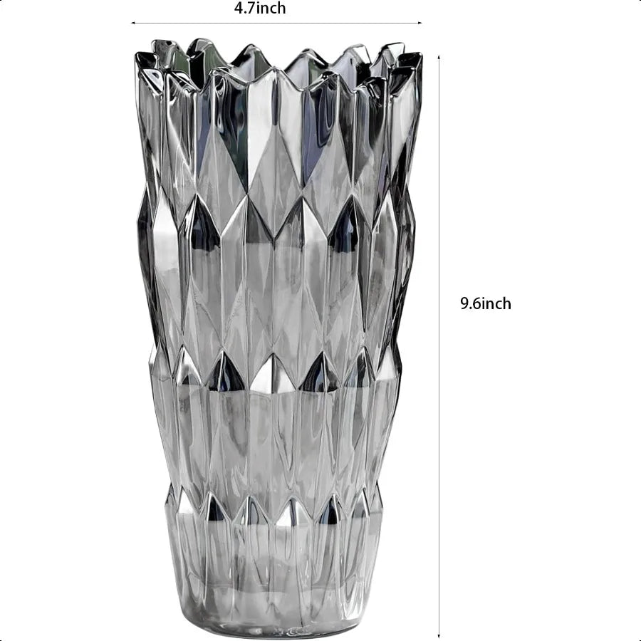 Crystal Glass Colorful Flower Vase