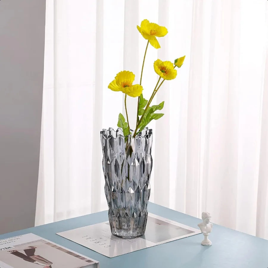 Crystal Glass Colorful Flower Vase