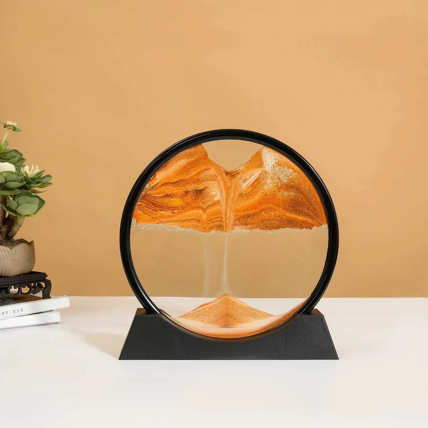 Sandscape Moving Sand Art Frame Flowing Sand 3D Dynamic Liquid Hourglass Quicksand Kinetic Sand Painting Office Home Decor Gifts