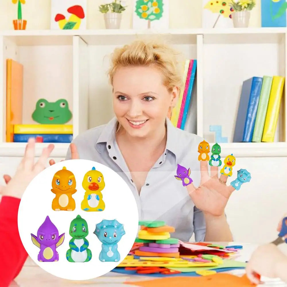 Character Finger Puppets -Children Halloween Finger Puppets - Toy Puppets -Wonderful 5X Puppets For Halloween Party