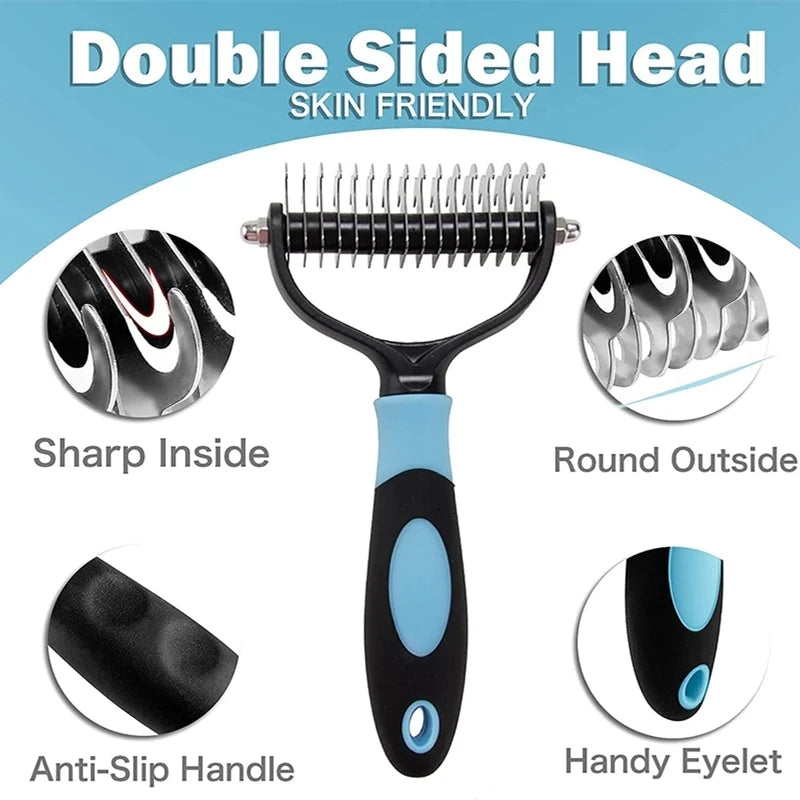 Professional Dog Brush - Pet Hair Remover -  Dog Grooming Comb Removes Hairs - Cats & Dogs Animal Hair BrushItems