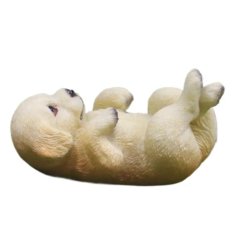 Resin Dog Figurines Garden Golden Retriever Sculpture Funny Home Ornament Creative Desk Sculpture For Yard Flower Bed Living