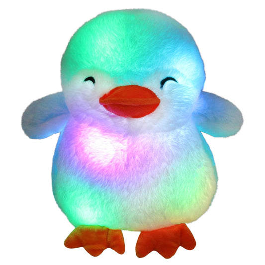 Glowing Penguin Plush Toy, = Cute Soft Glowing Stuffed Animal,