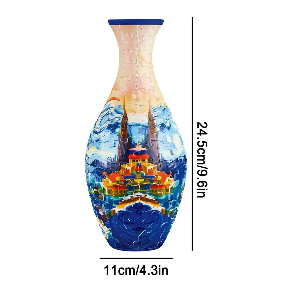 Puzzle Vase For Adults -  Puzzle Flower Pot - Jigsaw Puzzle Planter Flower Vase