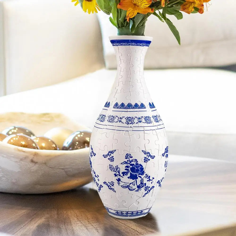 Puzzle Vase For Adults -  Puzzle Flower Pot - Jigsaw Puzzle Planter Flower Vase
