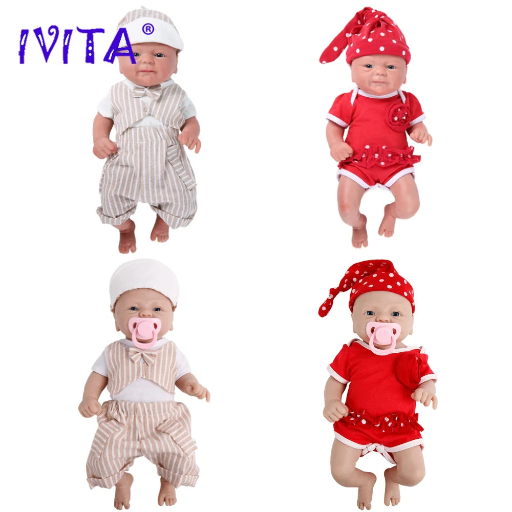 100% Full Silicone  Doll  Realistic Baby Toys -  Lifelike Newborn Baby - DIY Painted Dolls Kit for Children