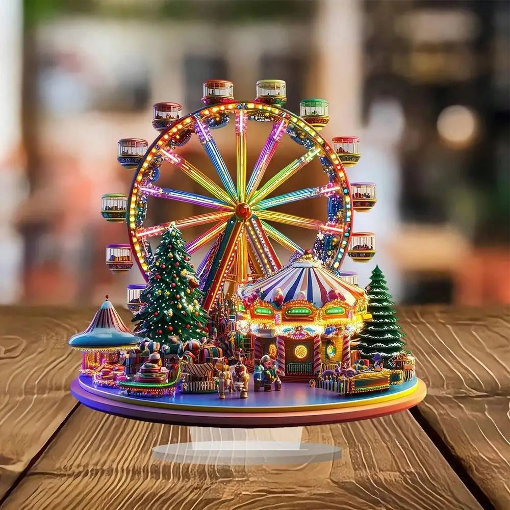 Christmas Ferris Wheel Decoration 2D Desktop Acrylic