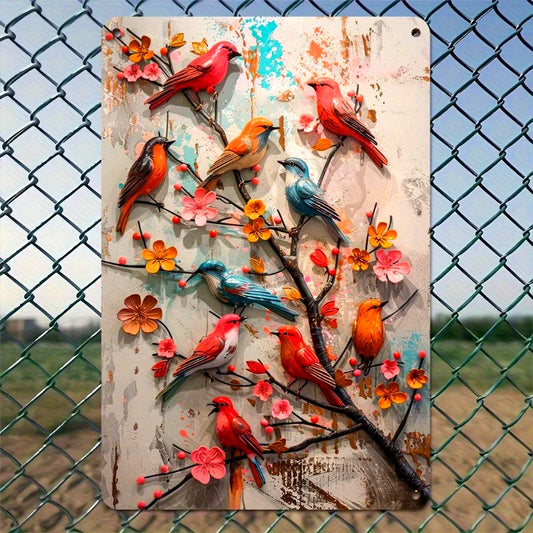12x18 Inches Metal Chicken Decorative Sign