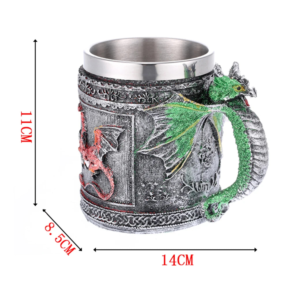 Resin Skull Retro  Glass