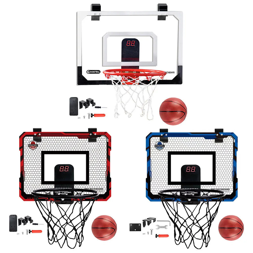 Kids Mini Basketball Hoop With Electronic Scoreboard - Outdoor - Indoor