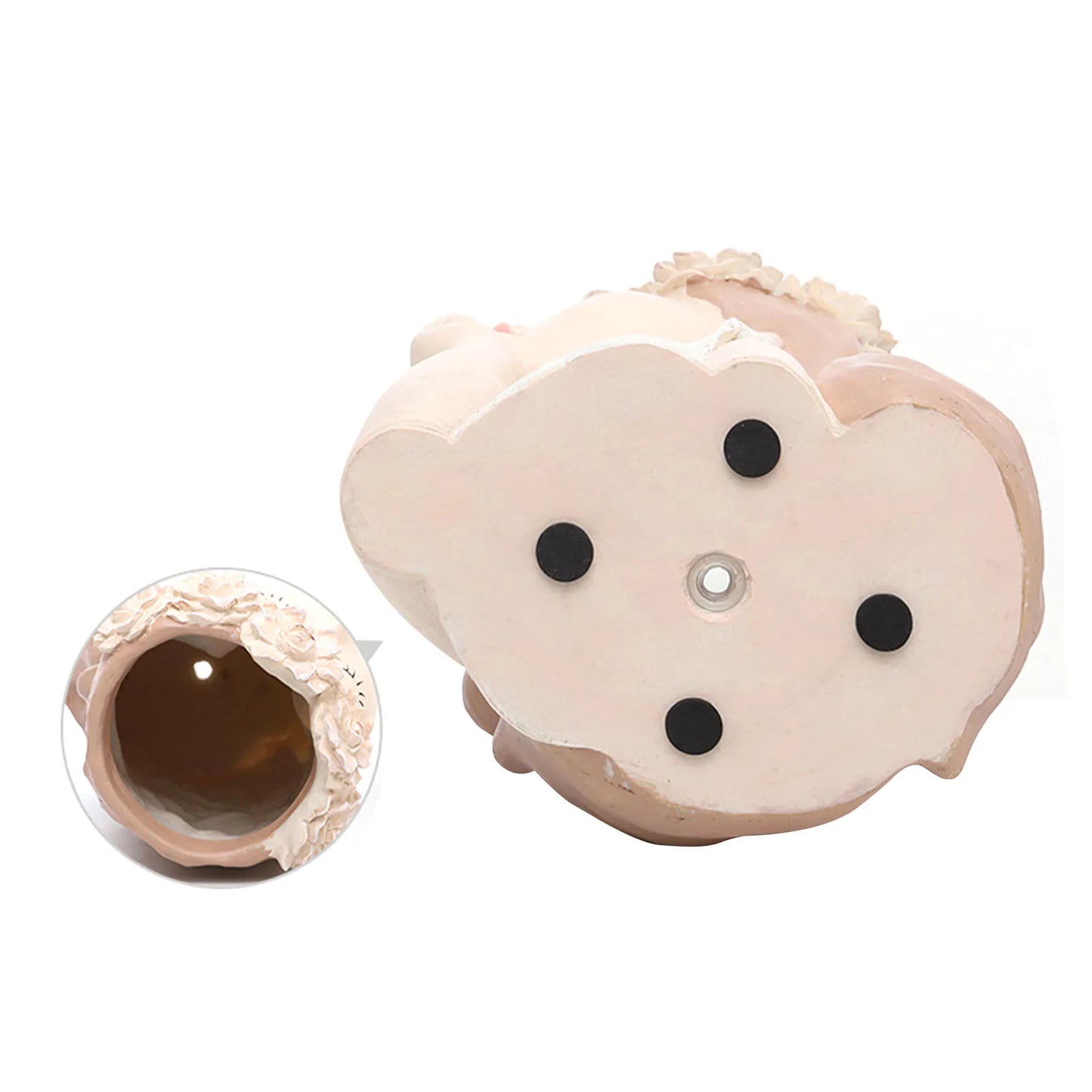 Creative Cute Girl Resin Flower Pot