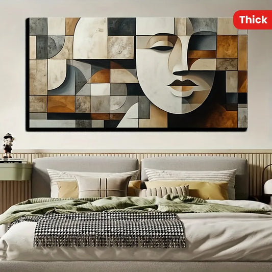 Hand-painted abstract oil paintings