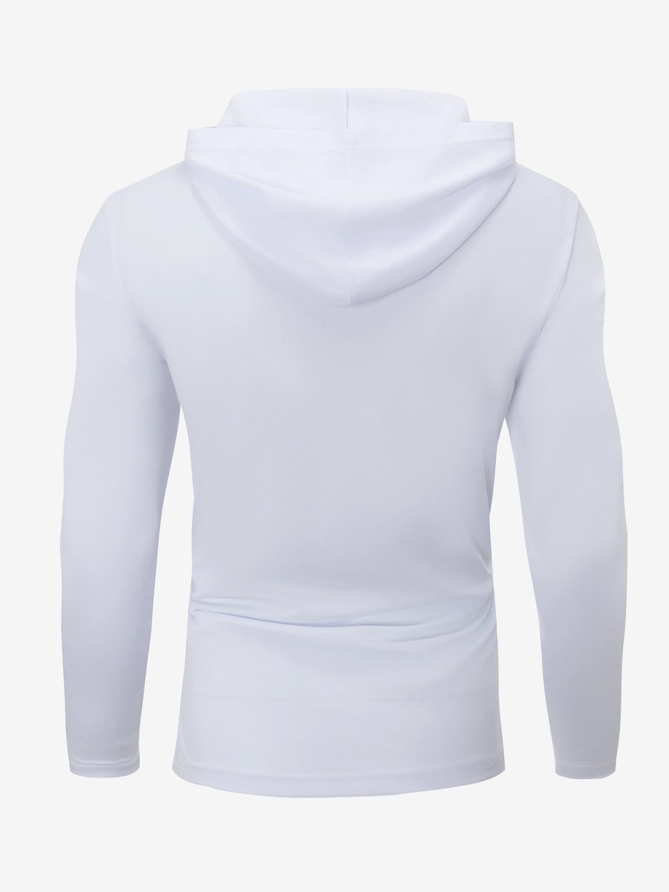 Men's five piece sports long sleeved T-shirt,- hooded solid color breathable sports shirt, suitable for running and fitness