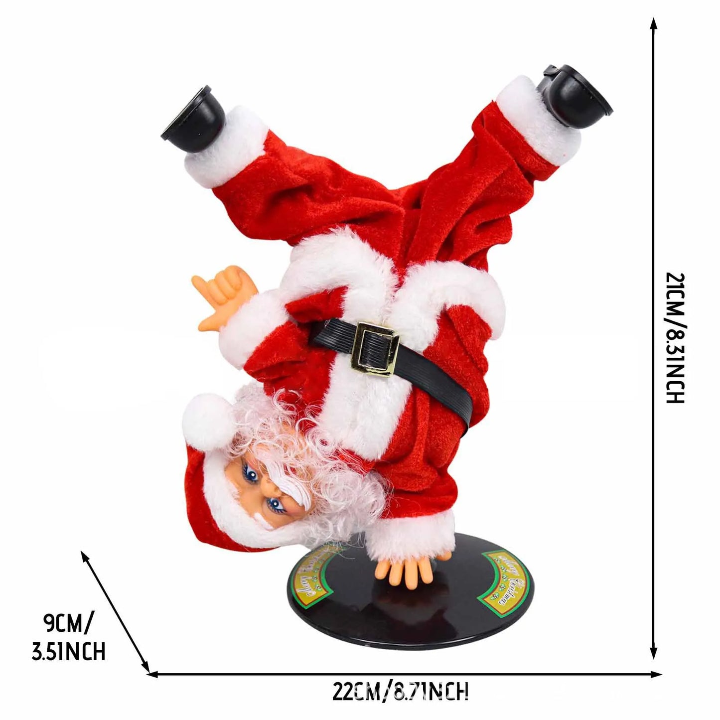 Creative Electric Handstand Santa Claus Doll With Music