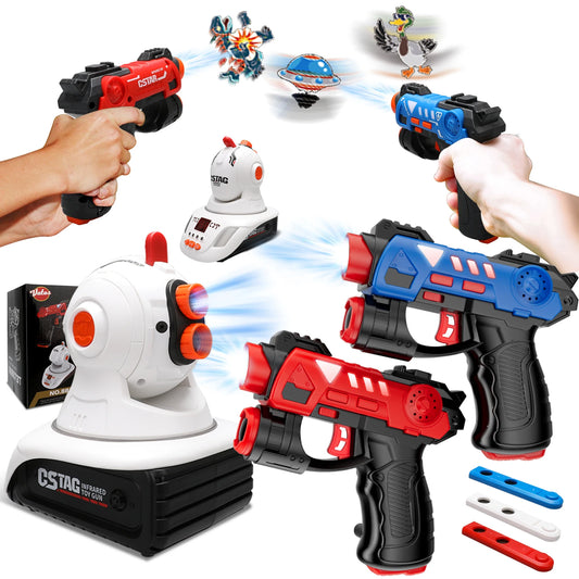 Projector: Duck UFO Hunting Shooting Game-  Kids Gifts Toy For Boys - Laser Tag Infrared - Mini Pistol Guns Battle Game Indoor