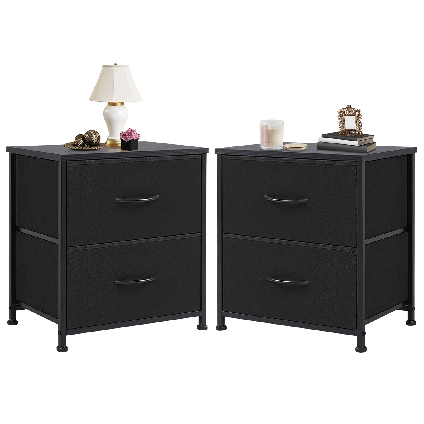 Nightstand Storage For Bedroom WITH 2 Drawers