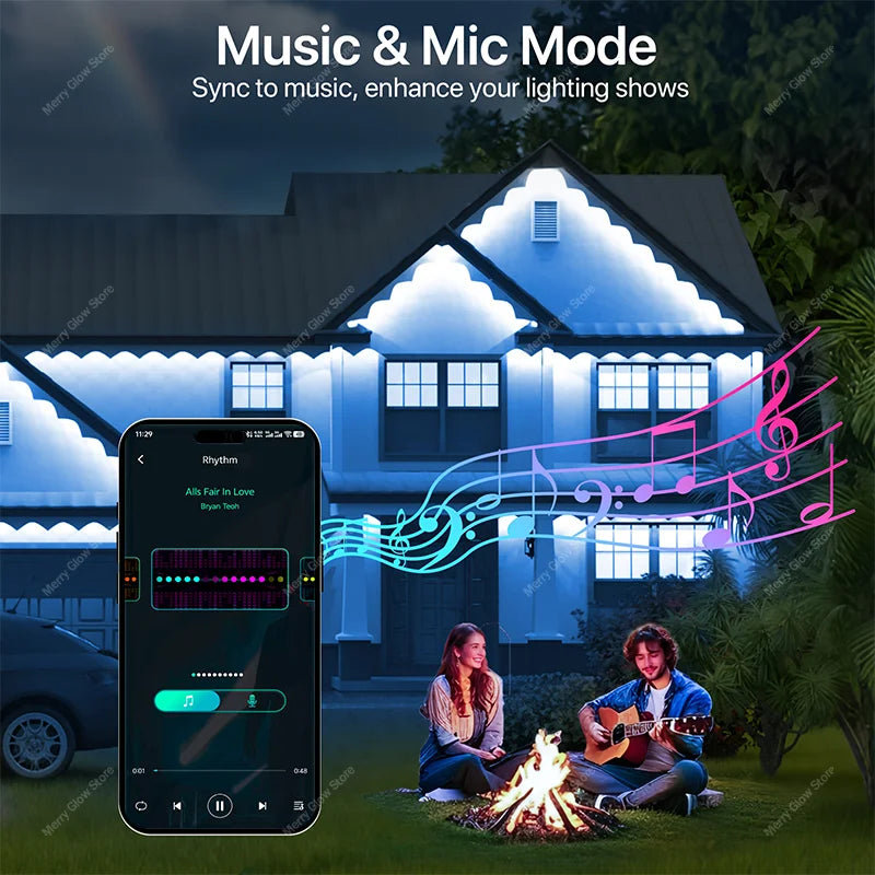 300FT Permanent Outdoor Eaves Light - Christmas Decorations Suitable For All Festivals Indoor And Outdoor