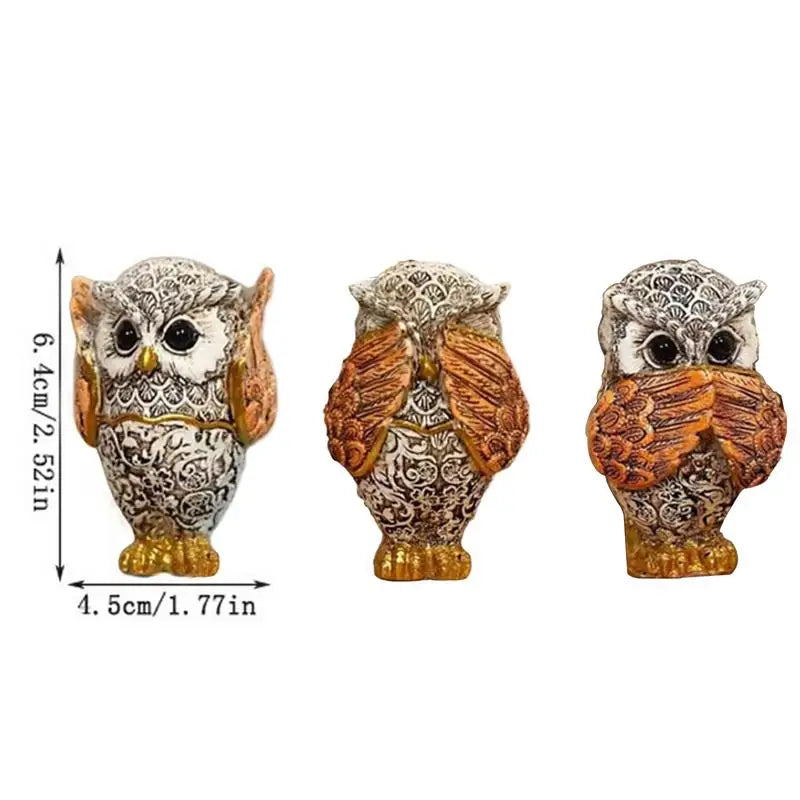 Owl Figurine - Creative Tabletop Ornament