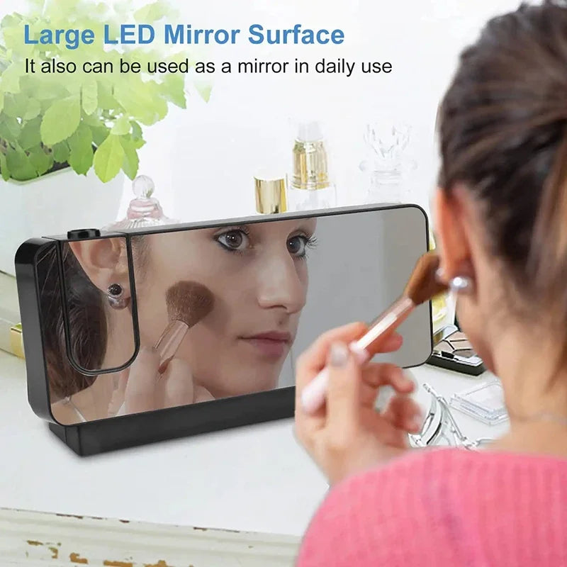 Projection Alarm Clock-  Desk Clock with Large Color LED Display - Rotatable Ceiling/Wall Projector for Bedroom, Office, Bathroom