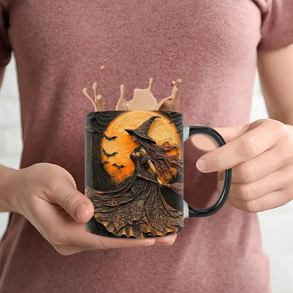 Witch Coffee Mug - Ceramic Coffee Cup - Water Cups