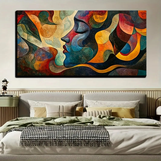 Large abstract canvas wall art,