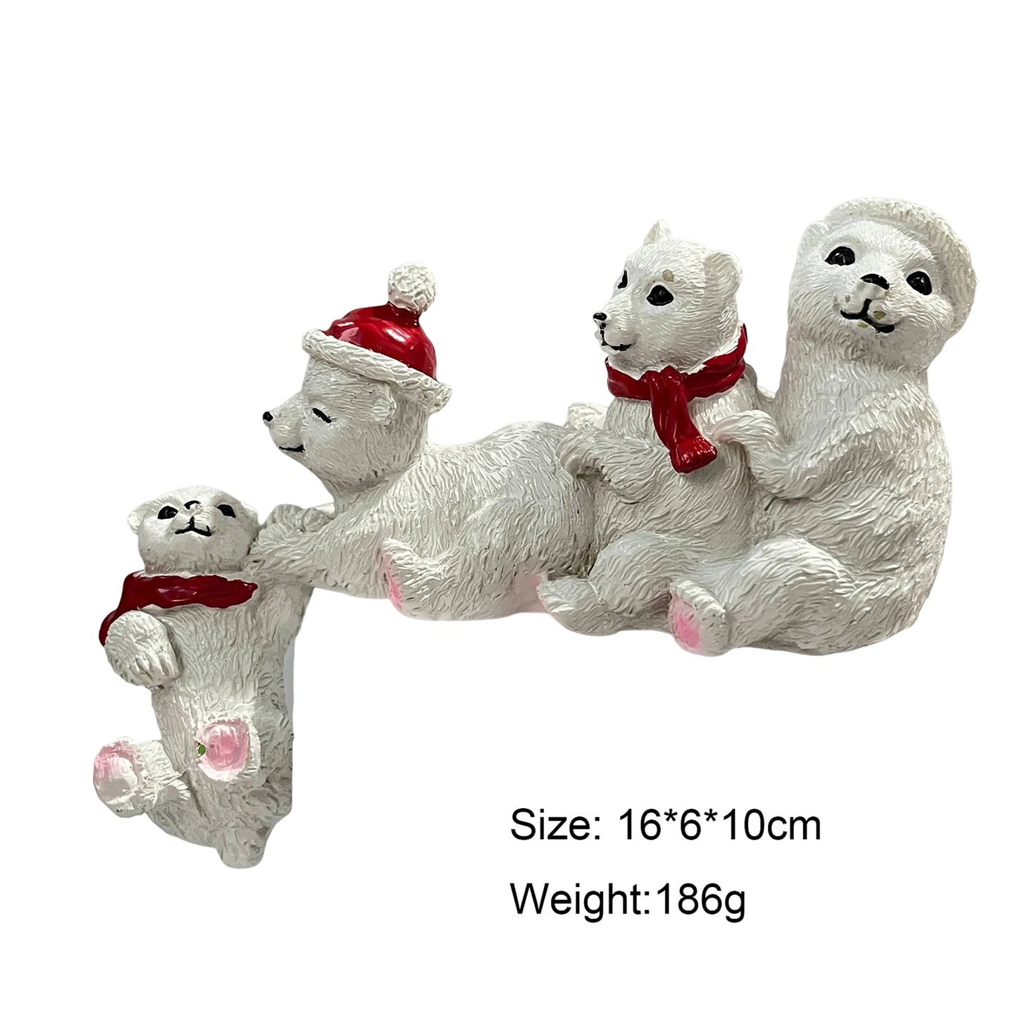 Christmas Decor Gnome Santa Claus - Polar Bear Black Bear Resin - Desktop Decoration For Home Party