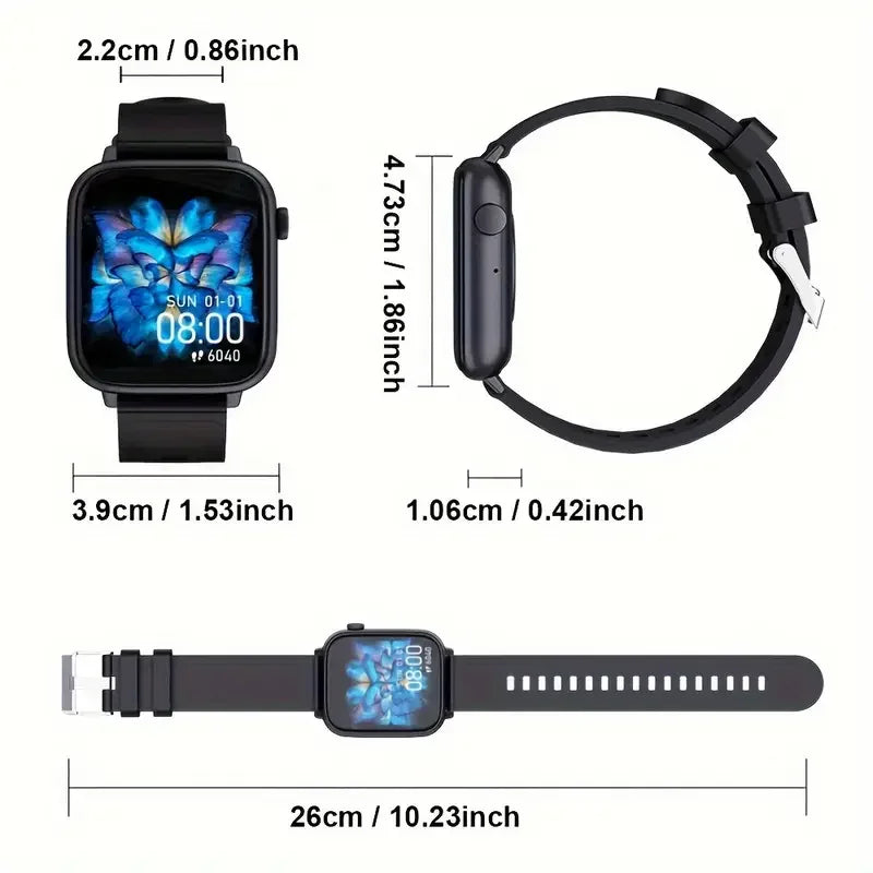 2025 New Waterproof Smart Watch - Bluetooth Call Women & Men Watch - Voice Assistant