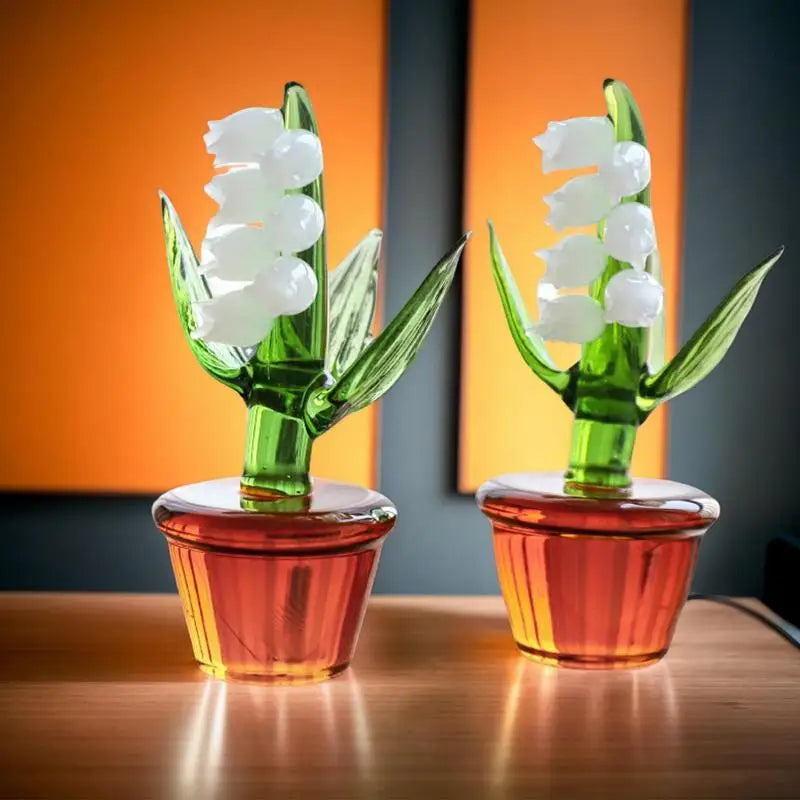 Lily Flower Figurine Ornament For Dressing Table, Desk