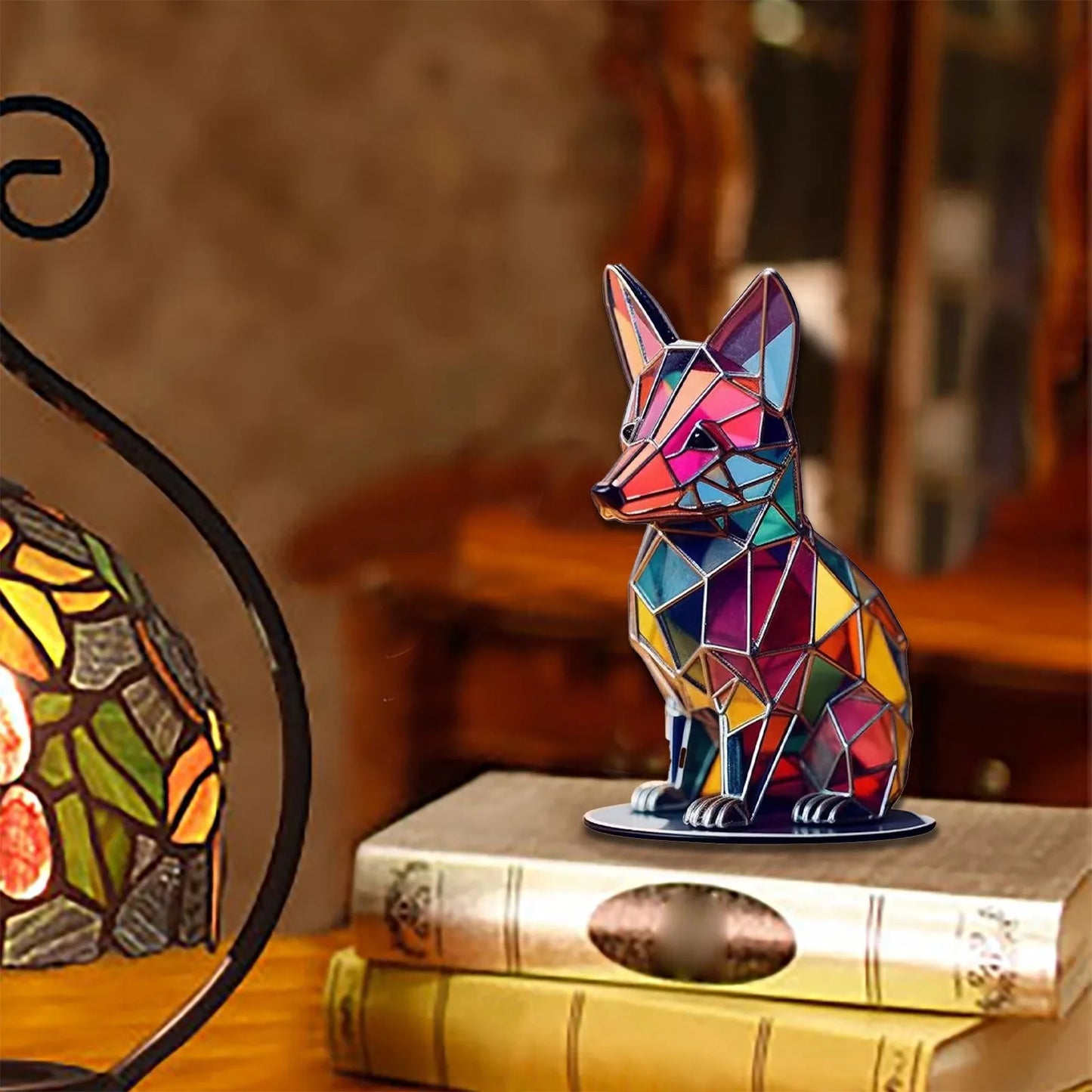 Wildlife Metal Statue Fox