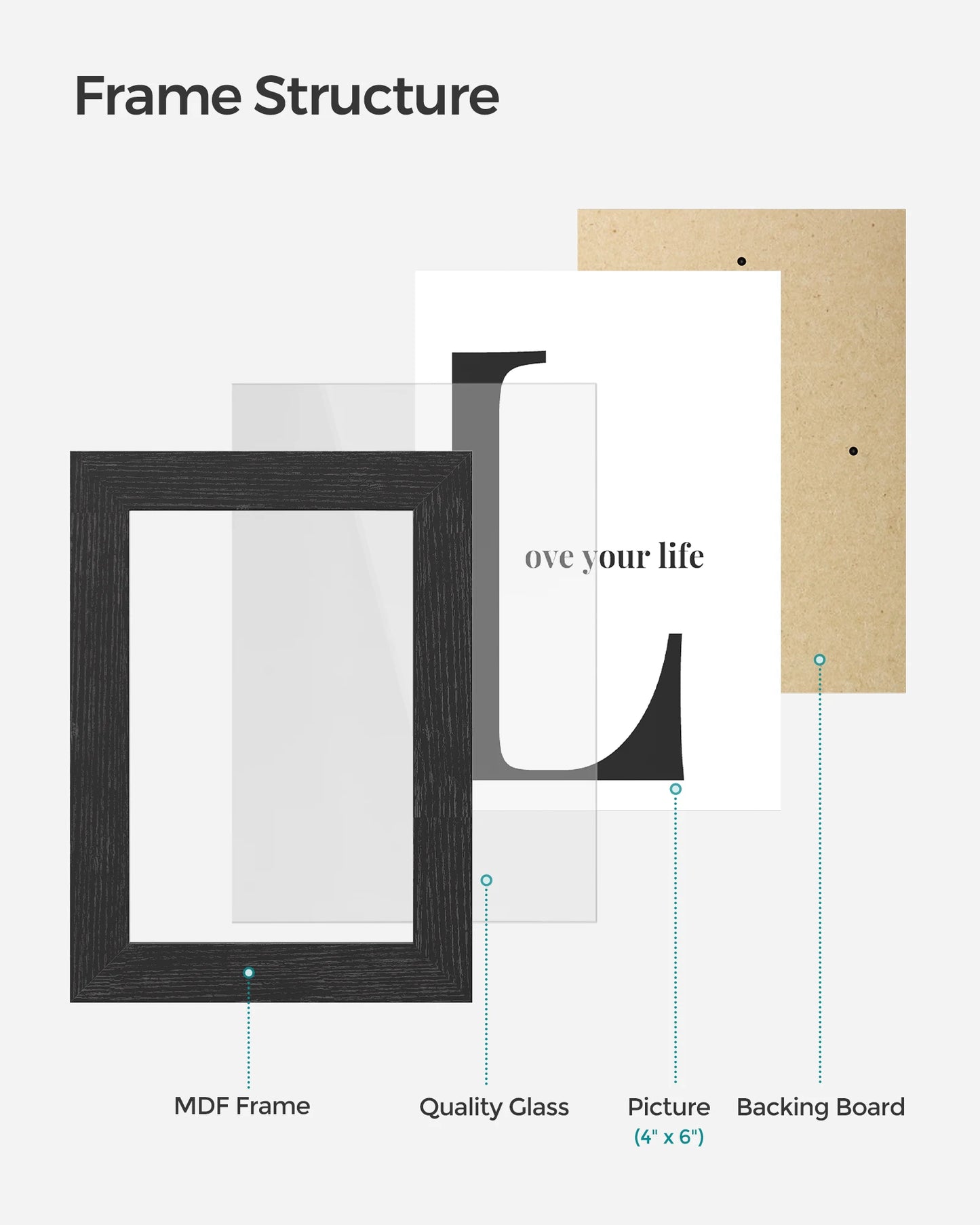 Picture Frames, 4x6 -  Collage For Wall Decor,