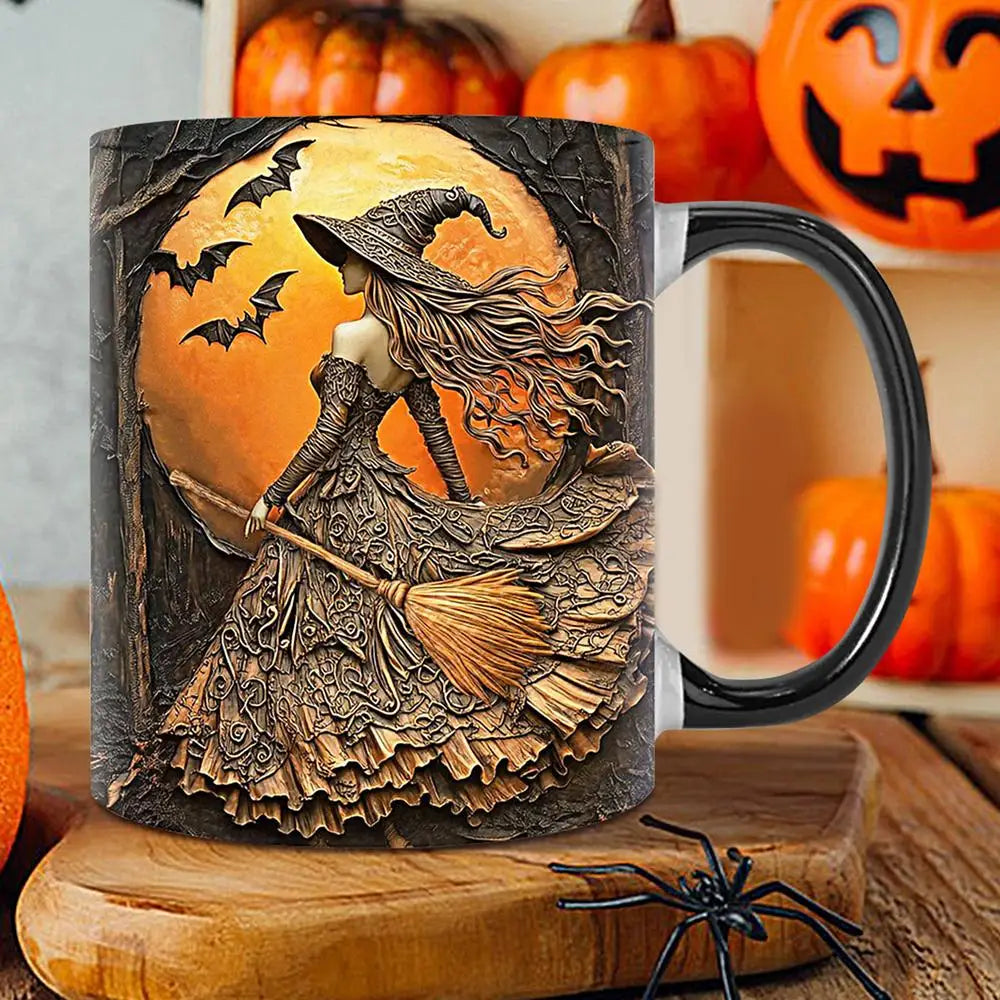 Witch Coffee Mug - Ceramic Coffee Cup - Water Cups
