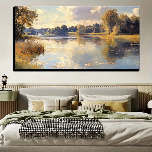 Natural landscape oil painting