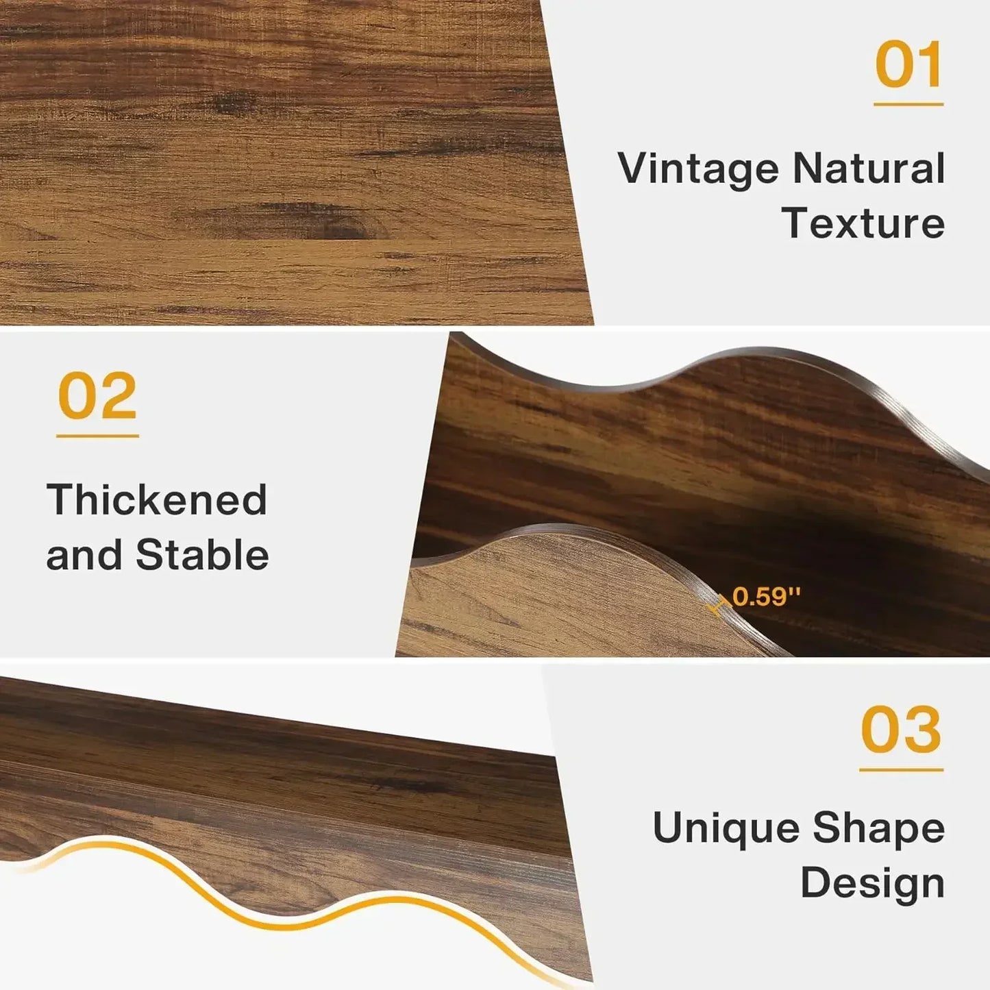 63-Inch  Console Table with Storage, Couch Table Behind Sofa,-  Long Entryway Table,