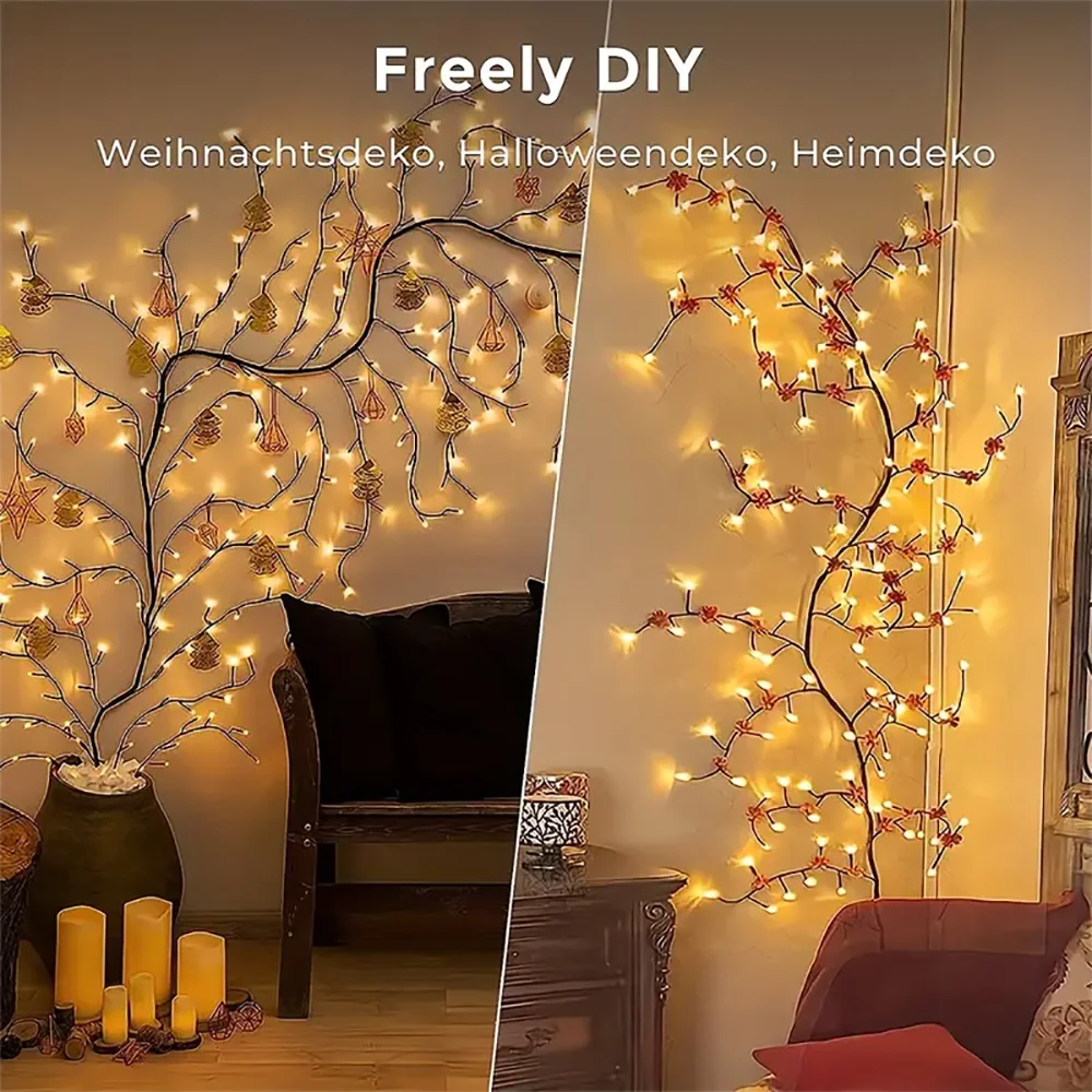 Outdoor Lighting - Light String Solar Tree and Vine Lamp - 96LED Tree Branches Light - Waterproof  - Decorative Lights