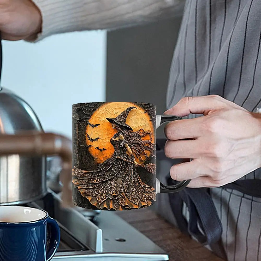 Witch Coffee Mug - Ceramic Coffee Cup - Water Cups