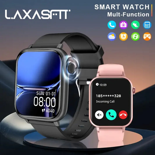2025 New Waterproof Smart Watch - Bluetooth Call Women & Men Watch - Voice Assistant