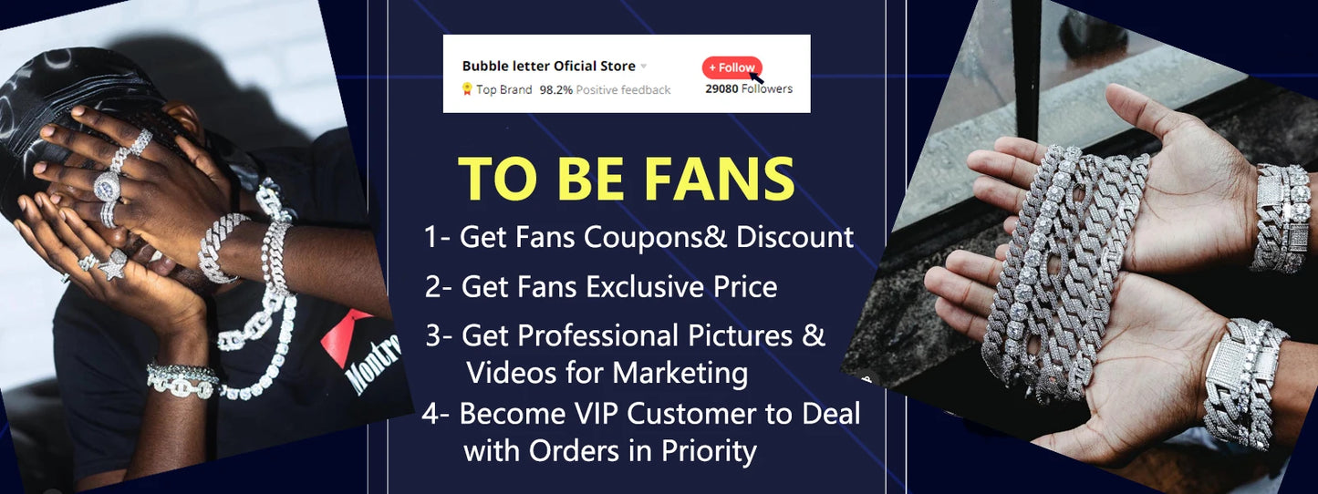 Bubble Letter Iced Out GYSPY Belcher Bracelet for Men