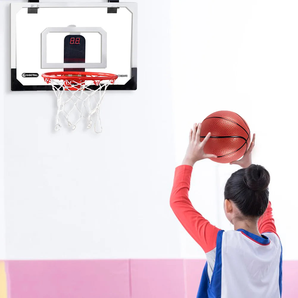 Kids Mini Basketball Hoop With Electronic Scoreboard - Outdoor - Indoor