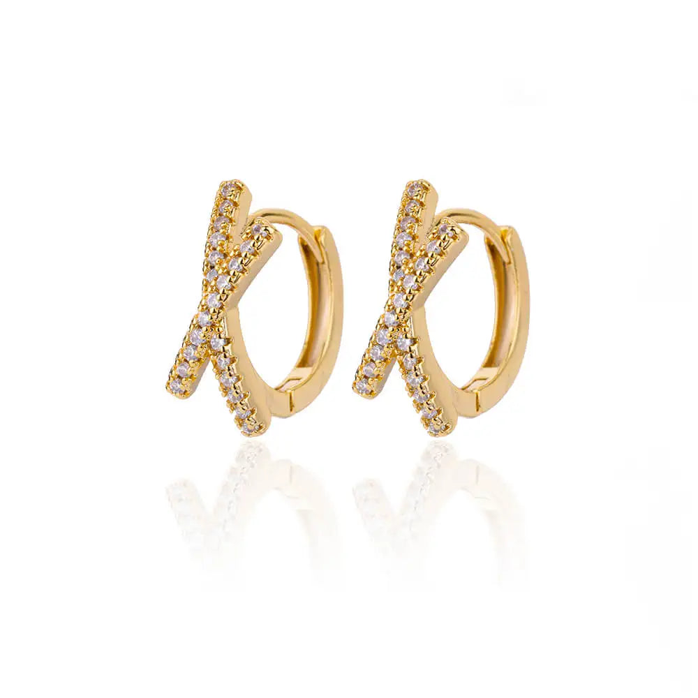 Fashion Rabbit Crystal Hoop Earrings For Women Zircon Leopard Head Owl Elephant Butterfly Earring Animal Jewelry Wedding Gift