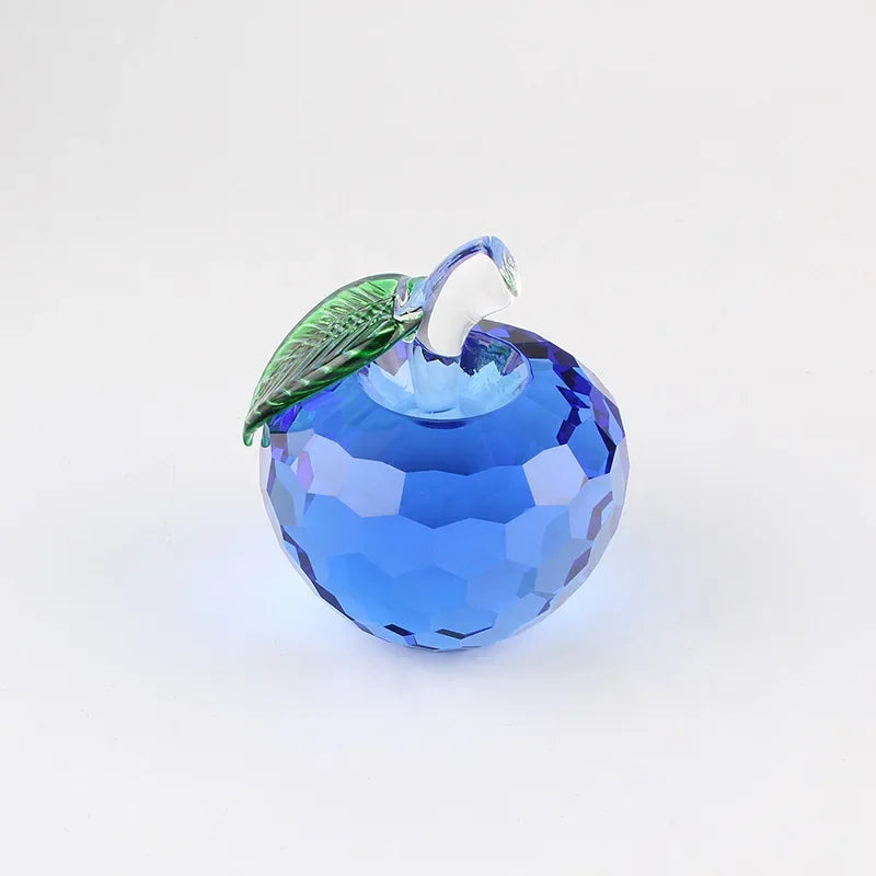 Crystal Apple  Sculpture Glass Fruit