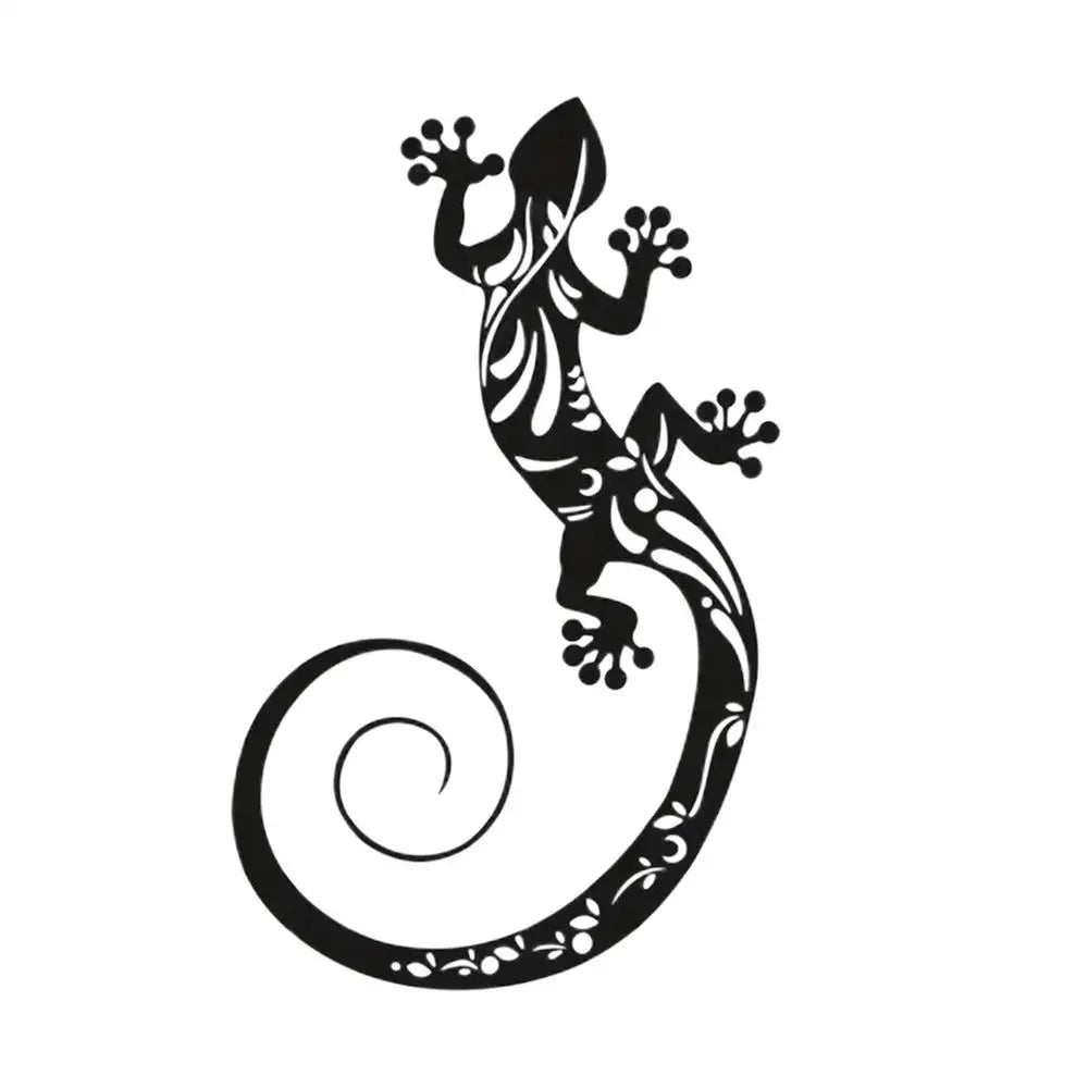 Metal Lizards Outdoor Decor - Hangable Gecko Wall Art